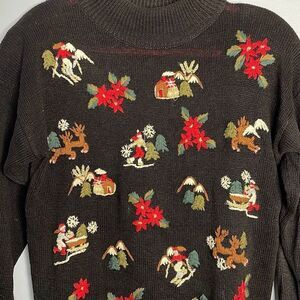 Vintage Beldochoopper Small Christmas Sweater